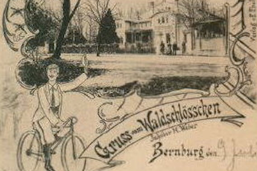 Geschichte Jugendherberge Bernburg Gruß vom "Waldschlösschen"